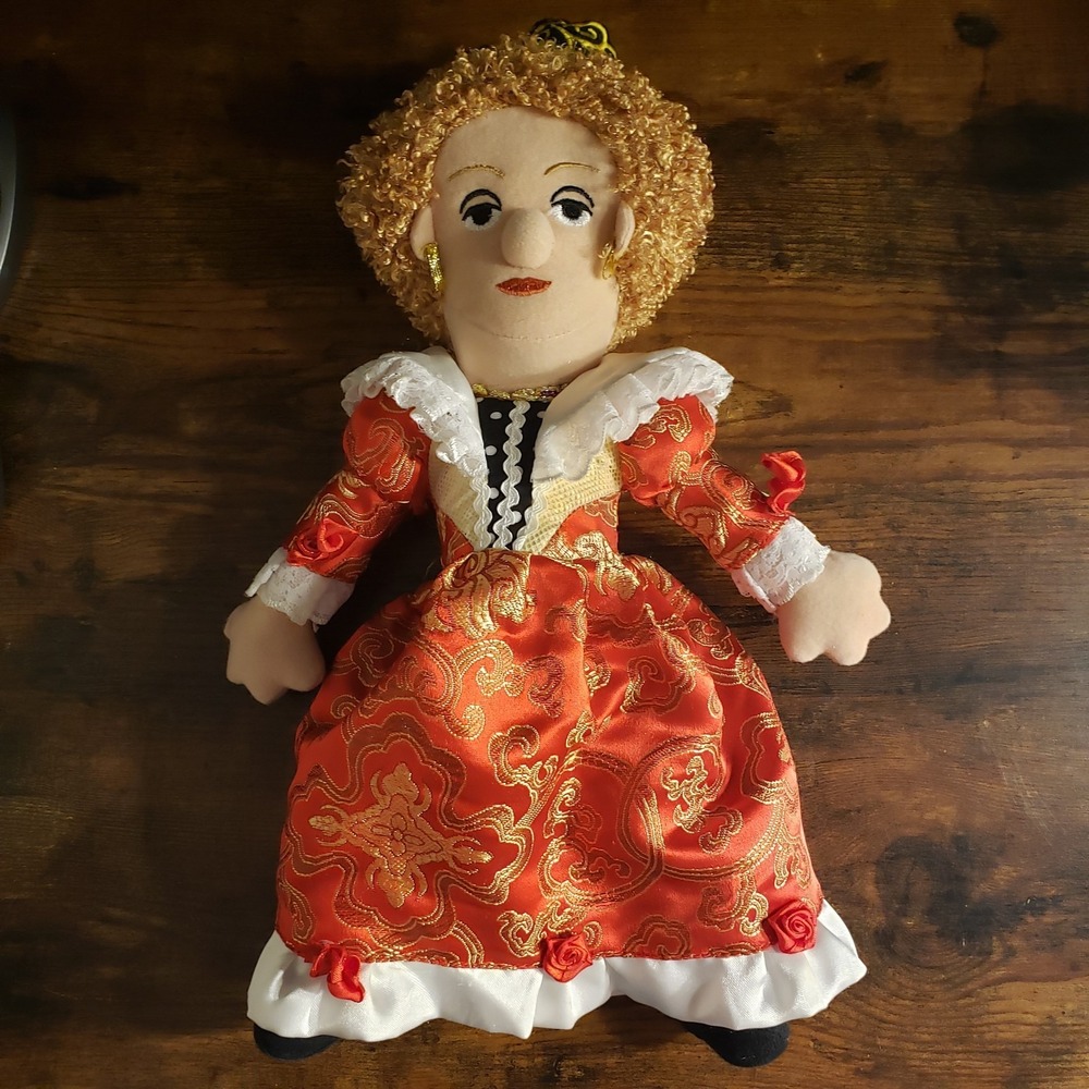 Little Thinkers 12" Queen Elizabeth *RARE FIND* Doll Plush 2008